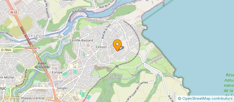 localisation de l'entreprise SCI LGL1 à SAINT-BRIEUC