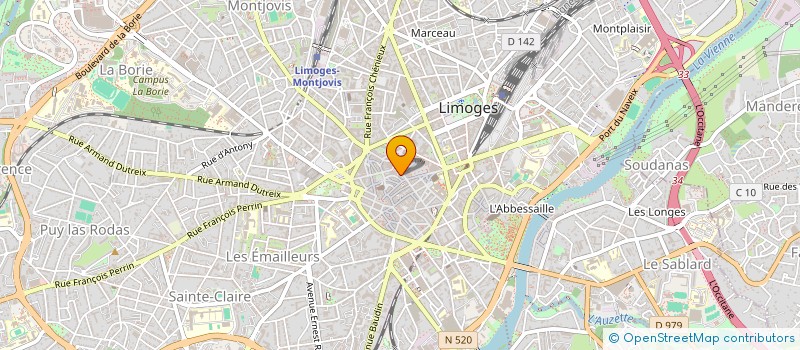 localisation de l'entreprise SCI LGMA à LIMOGES