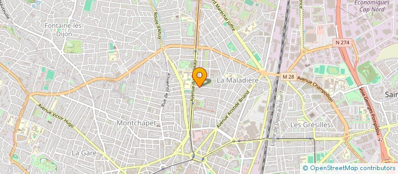 localisation de l'entreprise SCI LGPLD à DIJON