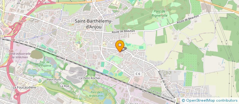 localisation de l'entreprise SCI LGVS  SAINT-BARTHELEMY-D'ANJOU