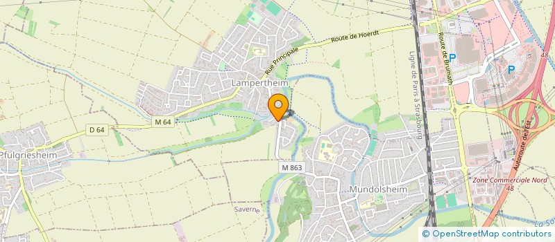 localisation de l'entreprise SCI LH  LAMPERTHEIM