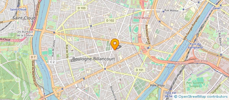 localisation de l'entreprise SCI LH à BOULOGNE-BILLANCOURT