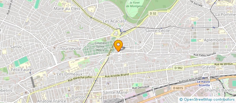 localisation de l'entreprise SCI LH INVEST à LE HAVRE