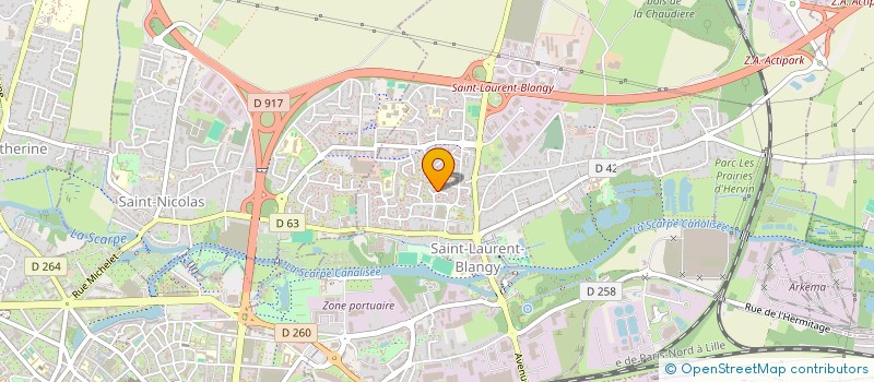 localisation de l'entreprise SCI LHAN  SAINT-LAURENT-BLANGY