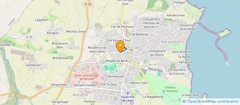 localisation de l'entreprise SCI LHC  SAINT-POL-DE-LEON