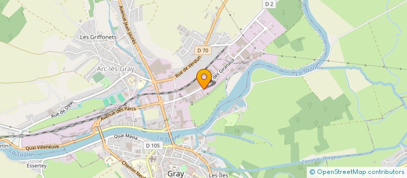 localisation de l'entreprise SCI LHDG  ARC-LES-GRAY