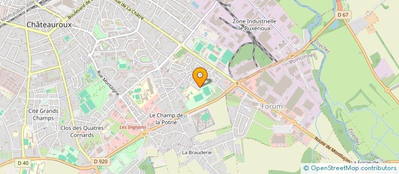 localisation de l'entreprise SCI LHERM à CHATEAUROUX