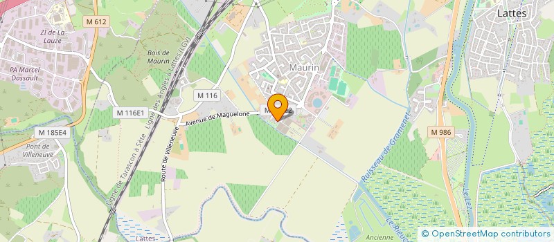 localisation de l'entreprise SCI LHERMET ET ASSOCIES à LATTES