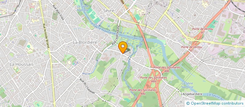 localisation de l'entreprise SCI LHEVAL  REZE