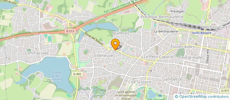 localisation de l'entreprise SCI LHINARES  SAINT-NAZAIRE