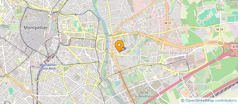 localisation de l'entreprise SCI LHL à MONTPELLIER