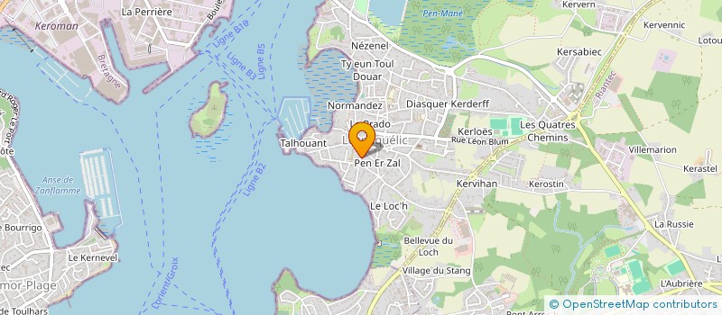 localisation de l'entreprise SCI LHM  LOCMIQUELIC