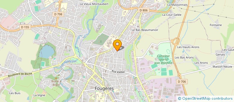 localisation de l'entreprise SCI LHONORE  FOUGERES