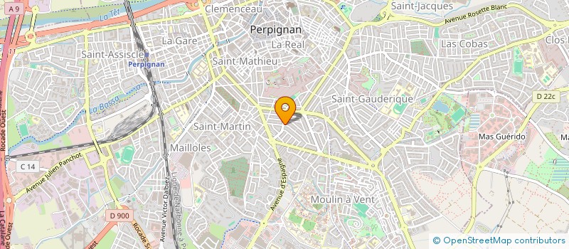localisation de l'entreprise SCI LHOSAR à PERPIGNAN
