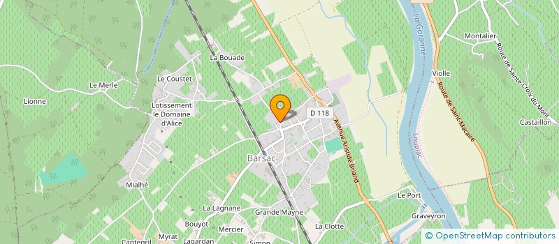 localisation de l'entreprise SCI LHOSTE  GUILLOS