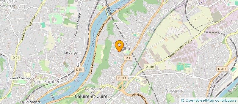 localisation de l'entreprise SCI LHS.1  CALUIRE-ET-CUIRE