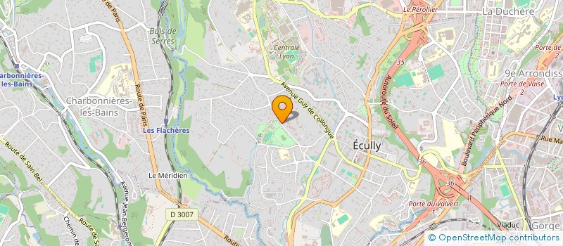 localisation de l'entreprise SCI LHUILLIER ECULLY  ECULLY