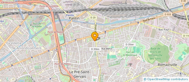 localisation de l'entreprise SCI LHUMA à PANTIN