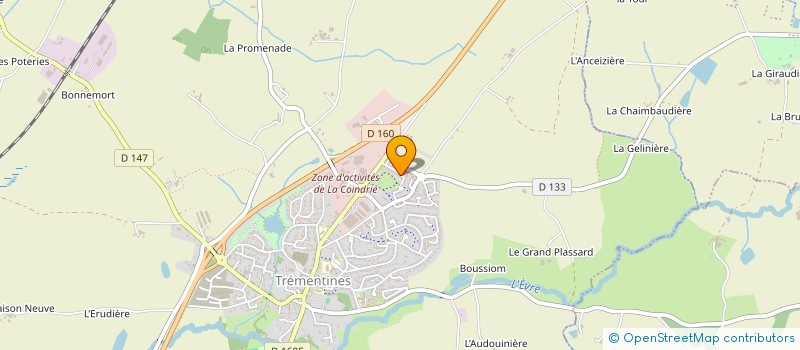 localisation de l'entreprise SCI LHUMEAU INVESTISSEMENTS  BEAUPREAU-EN-MAUGES