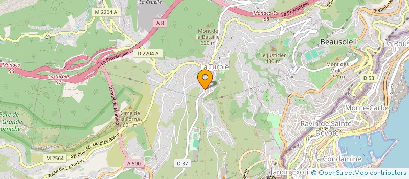 localisation de l'entreprise SCI LHV à LA TURBIE