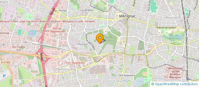 localisation de l'entreprise SCI LHYAN 2  MERIGNAC