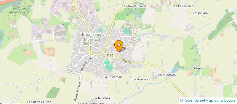 localisation de l'entreprise SCI LHZS  BREAL-SOUS-MONTFORT