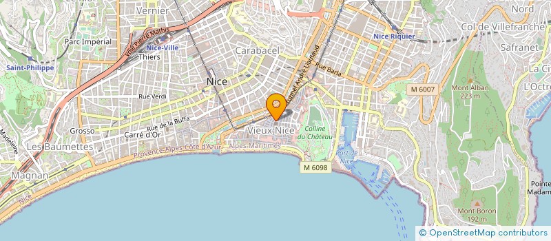 localisation de l'entreprise SCI LI CAGABLEA à NICE