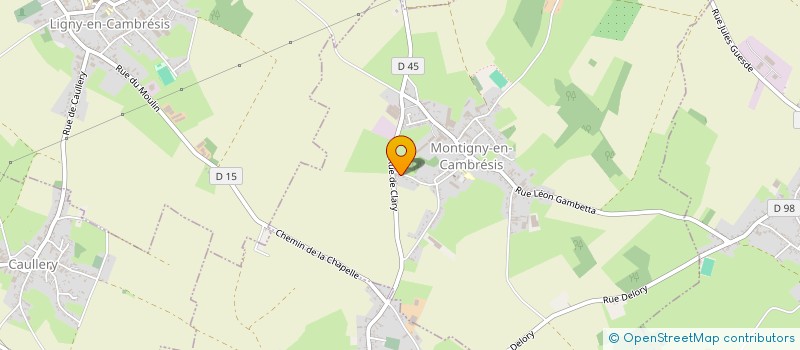 localisation de l'entreprise SCI LI LY à MONTIGNY-EN-CAMBRESIS