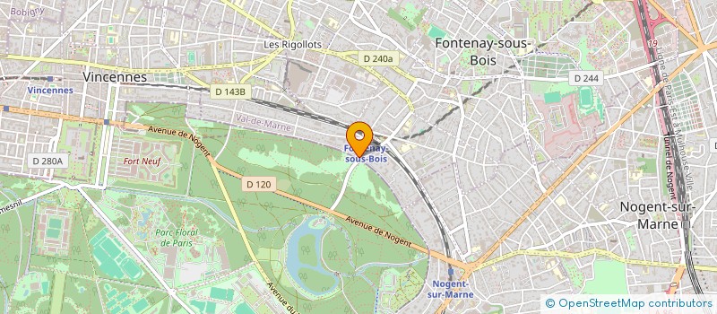 localisation de l'entreprise SCI LI.SA.B à FONTENAY-SOUS-BOIS