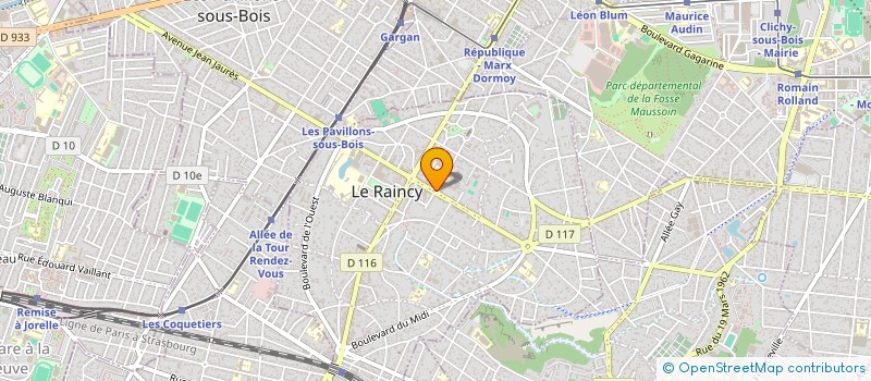 localisation de l'entreprise SCI LI TING à LE RAINCY