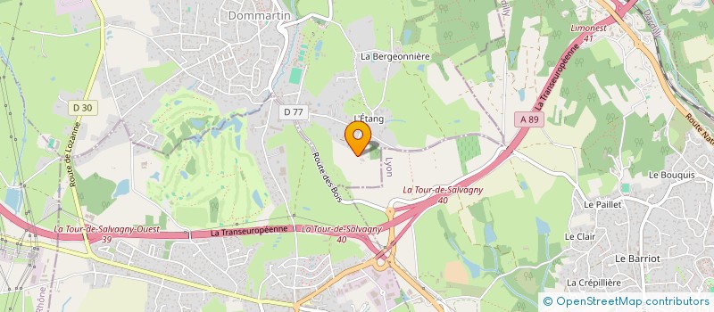 localisation de l'entreprise SCI LIA  DOMMARTIN