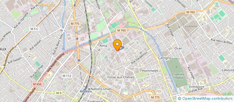 localisation de l'entreprise SCI LIAGRE  ROUBAIX