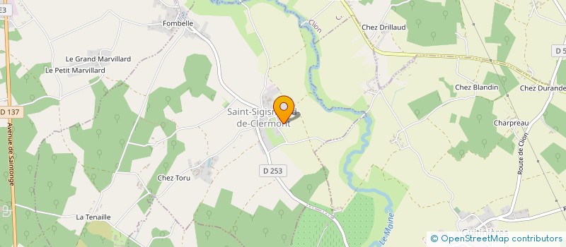 localisation de l'entreprise SCI LIAIGRE-ROFFINEAU  SAINT-SIGISMOND-DE-CLERMONT