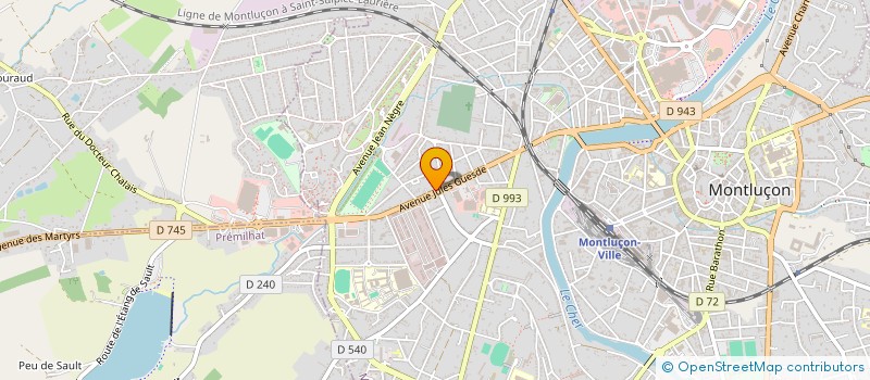 localisation de l'entreprise SCI LIAN à MONTLUCON