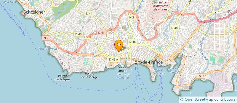 localisation de l'entreprise SCI LIANAGE à FORT-DE-FRANCE