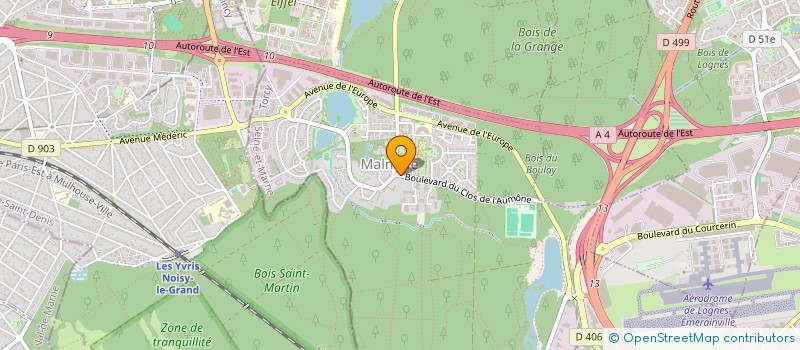 localisation de l'entreprise SCI LIANE  EMERAINVILLE