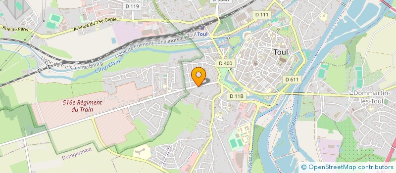 localisation de l'entreprise SCI LIANOS DES VALLEES  TOUL