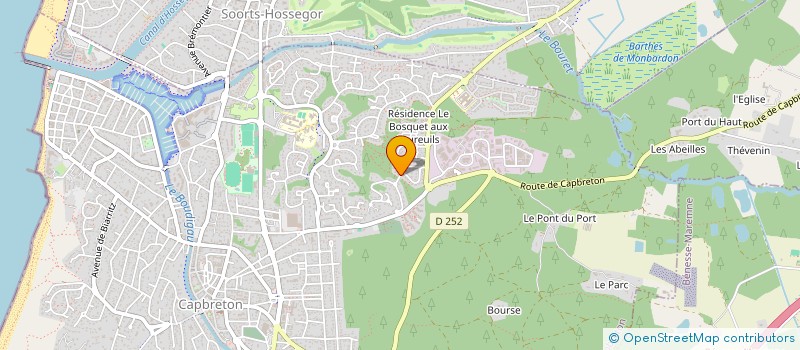 localisation de l'entreprise SCI LIBAT à CAPBRETON