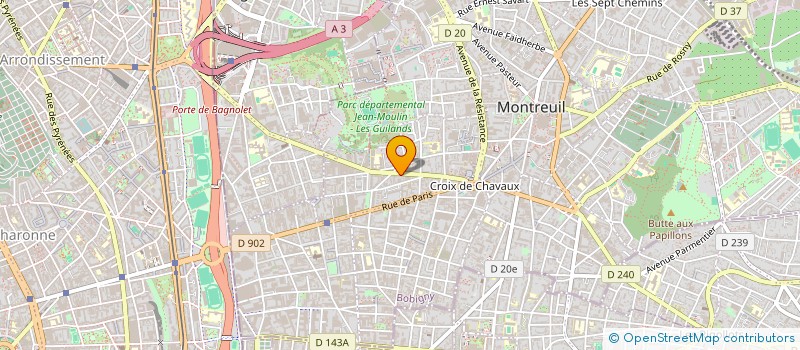 localisation de l'entreprise SCI LIBELLA à MONTREUIL