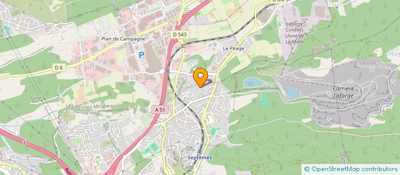localisation de l'entreprise SCI LIBELLULE à SEPTEMES LES VALLONS