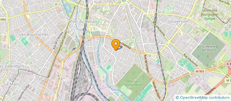 localisation de l'entreprise SCI LIBELLULE à DIJON