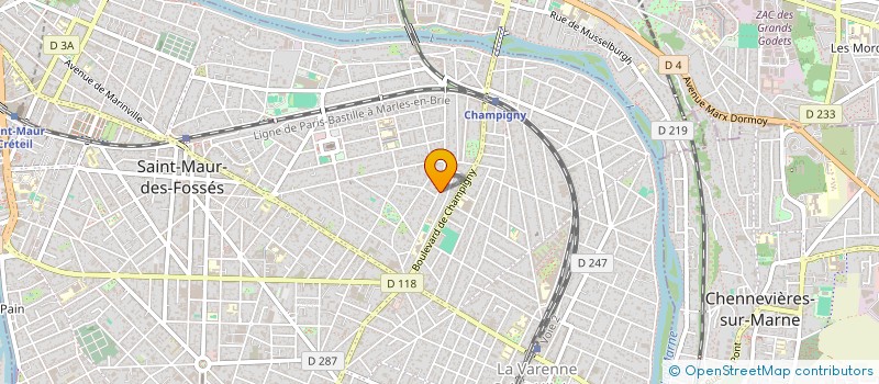 localisation de l'entreprise SCI LIBELLULE 62-64 à SAINT-MAUR-DES-FOSSES