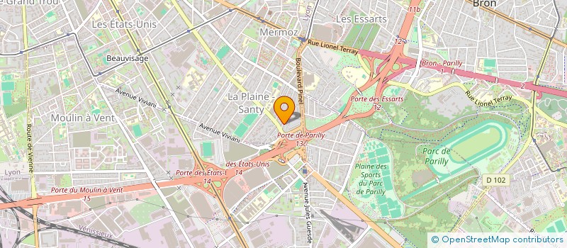 localisation de l'entreprise SCI LIBELLULE  LYON