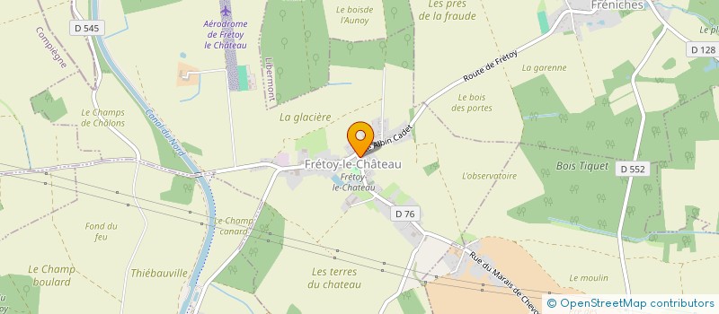 localisation de l'entreprise SCI LIBELLULE  FRETOY-LE-CHATEAU