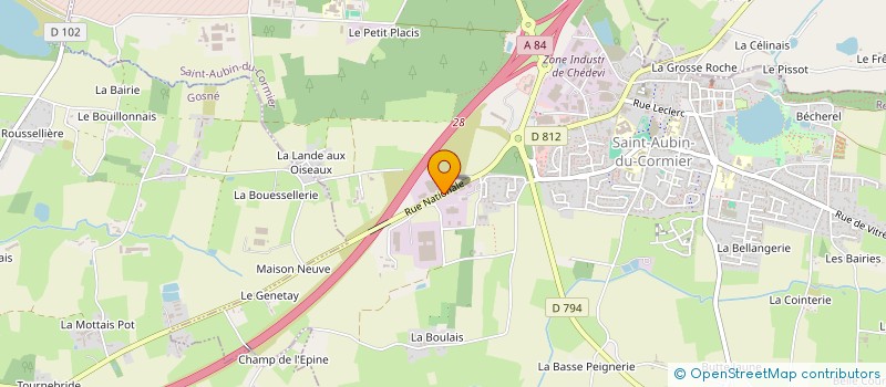 localisation de l'entreprise SCI LIBER  ERBREE