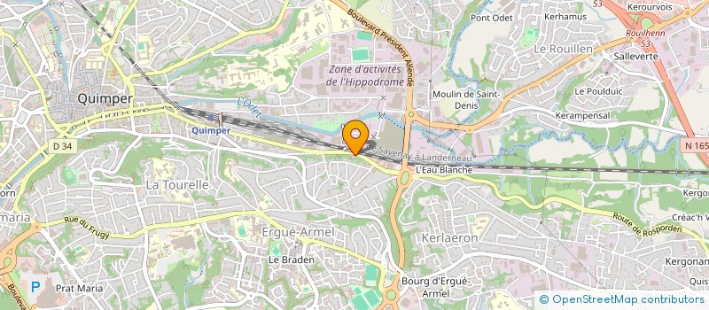 localisation de l'entreprise SCI LIBERATION  QUIMPER