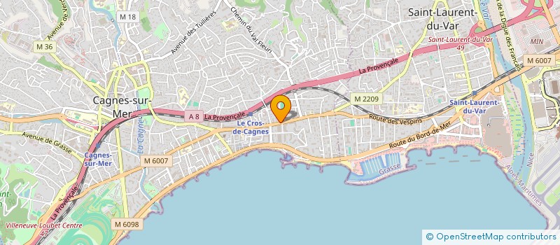 localisation de l'entreprise SCI LIBERATION  CAGNES SUR MER