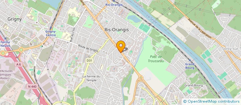 localisation de l'entreprise SCI LIBERATION à RIS-ORANGIS