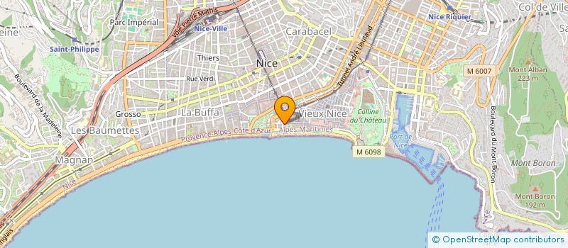 localisation de l'entreprise SCI LIBERATION - LE MARIGNY à NICE