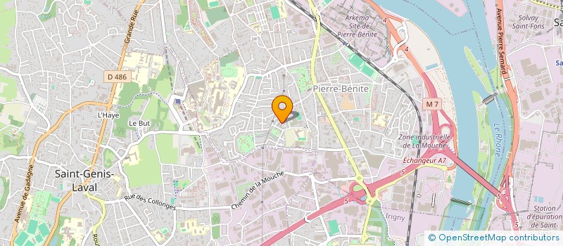 localisation de l'entreprise SCI LIBERIC  OULLINS-PIERRE-BENITE